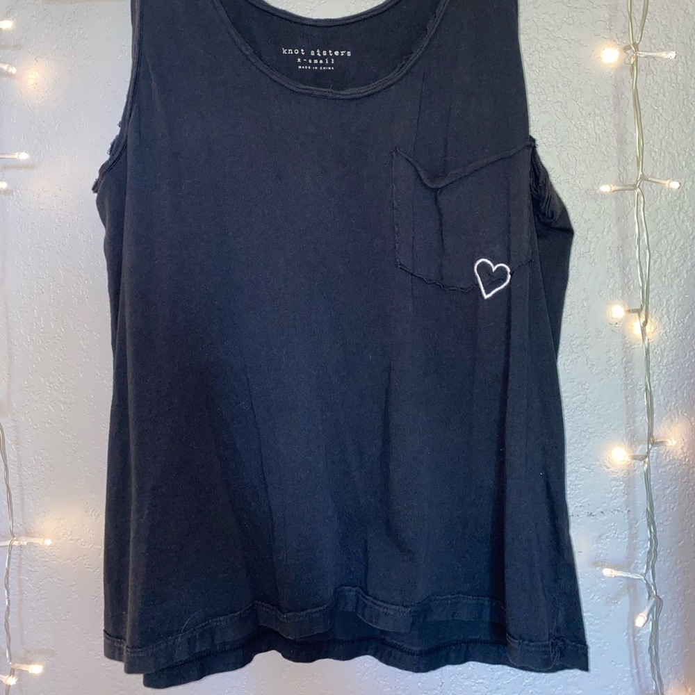 Black tank top